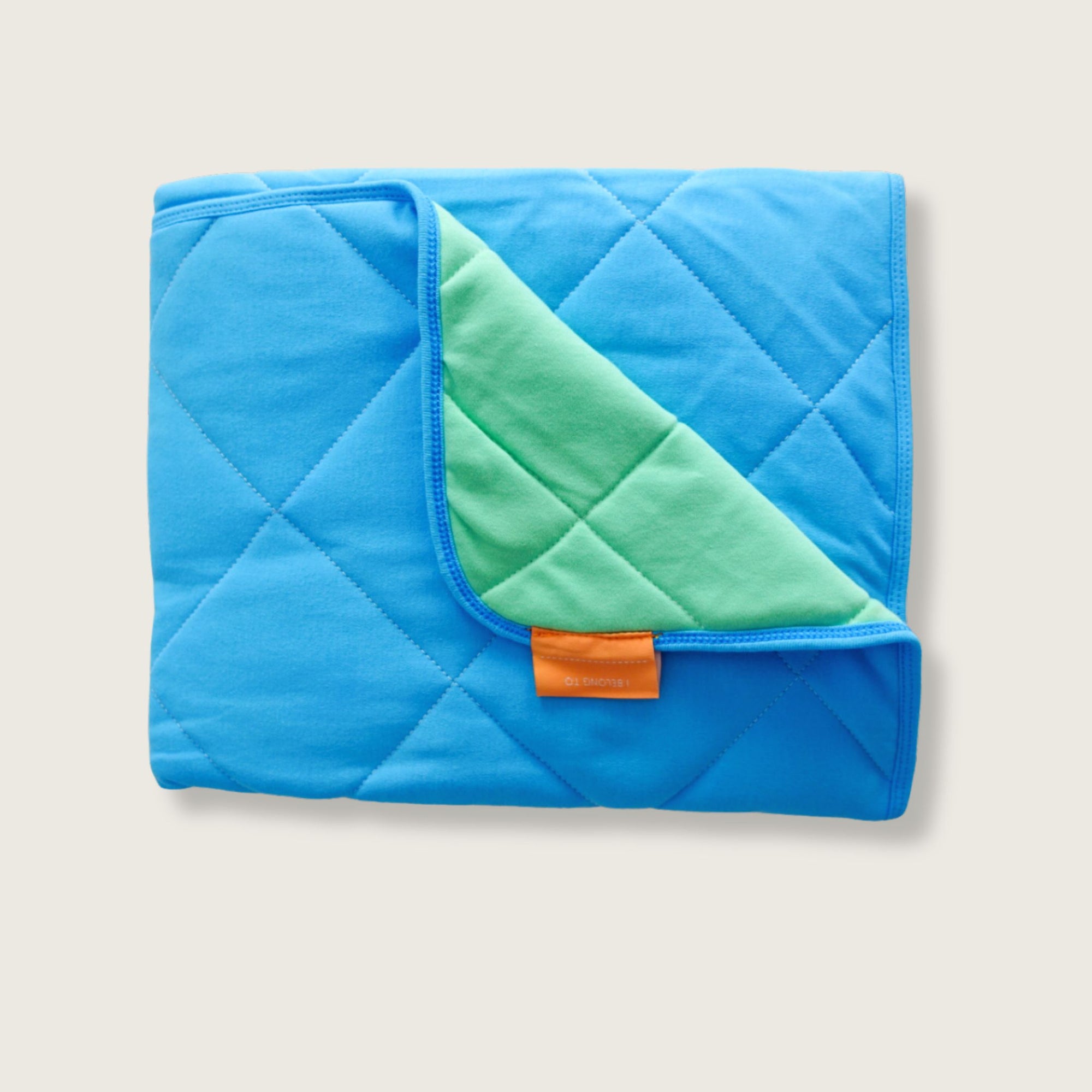 Daycare Blanket | Blue + Green