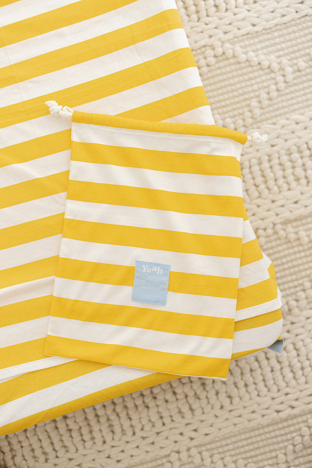 Yeah the Kids Co - All-in-1 Kindy / Daycare Sheet Set | Sunshine Stripe